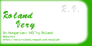 roland very business card